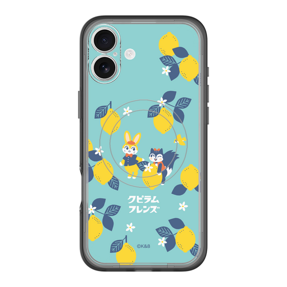 スリムプロテクションプレミアムケース with MagSafe［ クピラムフレンズ - レモン ］