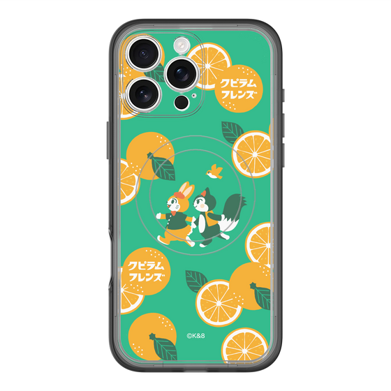 スリムプロテクションプレミアムケース with MagSafe［ クピラムフレンズ - オレンジ ］
