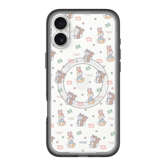 スリムプロテクションプレミアムケース with MagSafe［ クピラムフレンズ - フェイス ］