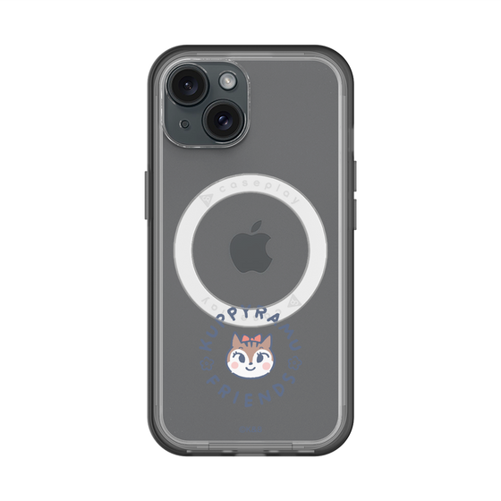 スリムプロテクションプレミアムケース with MagSafe［ クピラムフレンズ - ロゴ - ラム ］