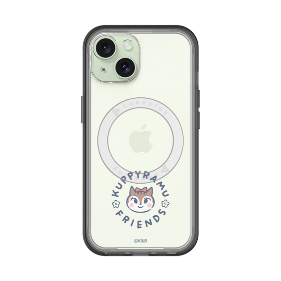 スリムプロテクションプレミアムケース with MagSafe［ クピラムフレンズ - ロゴ - ラム ］