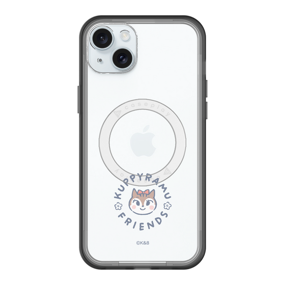 スリムプロテクションプレミアムケース with MagSafe［ クピラムフレンズ - ロゴ - ラム ］