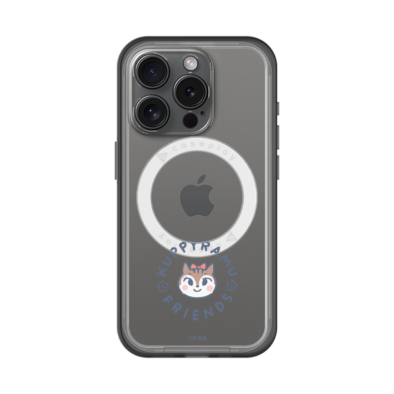 スリムプロテクションプレミアムケース with MagSafe［ クピラムフレンズ - ロゴ - ラム ］