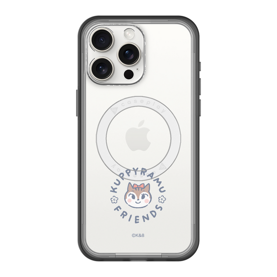スリムプロテクションプレミアムケース with MagSafe［ クピラムフレンズ - ロゴ - ラム ］