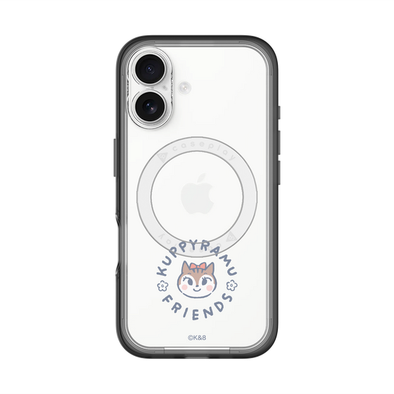 スリムプロテクションプレミアムケース with MagSafe［ クピラムフレンズ - ロゴ - ラム ］