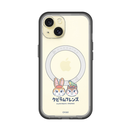 スリムプロテクションプレミアムケース with MagSafe［ クピラムフレンズ - ロゴ - 仲良し ］