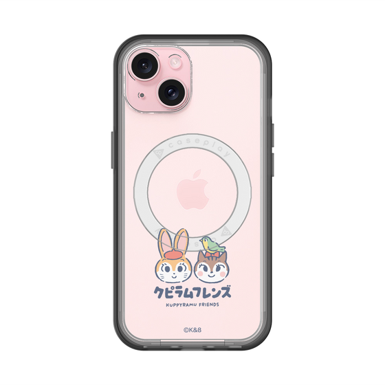 スリムプロテクションプレミアムケース with MagSafe［ クピラムフレンズ - ロゴ - 仲良し ］
