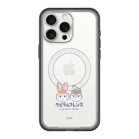 スリムプロテクションプレミアムケース with MagSafe［ クピラムフレンズ - ロゴ - 仲良し ］