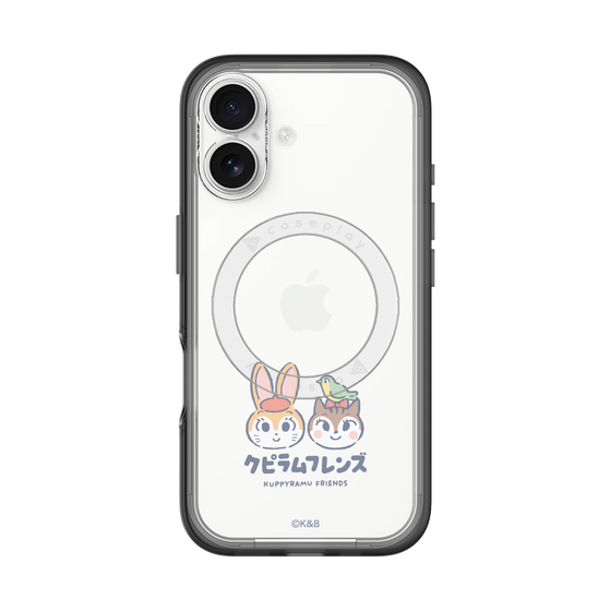 スリムプロテクションプレミアムケース with MagSafe［ クピラムフレンズ - ロゴ - 仲良し ］