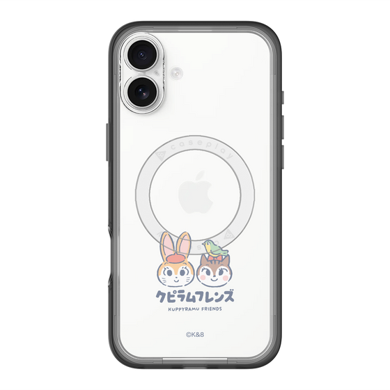 スリムプロテクションプレミアムケース with MagSafe［ クピラムフレンズ - ロゴ - 仲良し ］