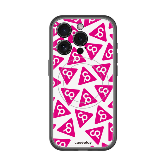 スリムプロテクションプレミアムケース with MagSafe［ オリジナル - CASEPLAYロゴマーク - ピンク ］