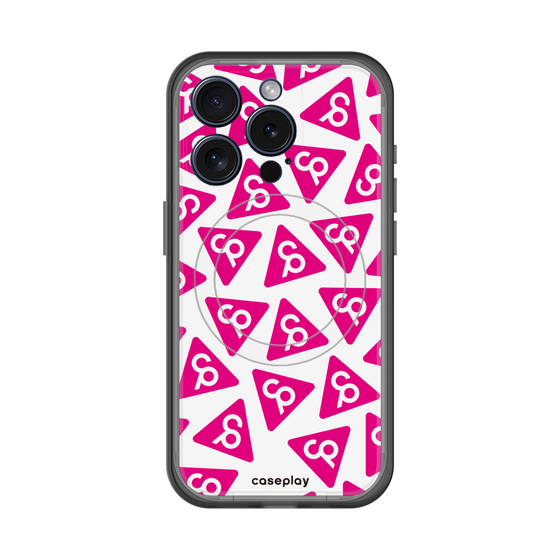 スリムプロテクションプレミアムケース with MagSafe［ オリジナル - CASEPLAYロゴマーク - ピンク ］