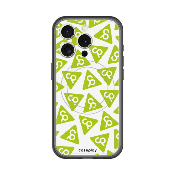 スリムプロテクションプレミアムケース with MagSafe［ オリジナル - CASEPLAYロゴマーク - グリーン ］