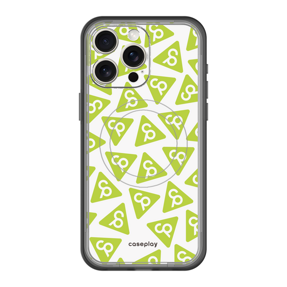 スリムプロテクションプレミアムケース with MagSafe［ オリジナル - CASEPLAYロゴマーク - グリーン ］
