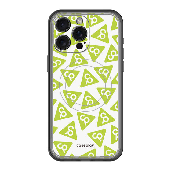 スリムプロテクションプレミアムケース with MagSafe［ オリジナル - CASEPLAYロゴマーク - グリーン ］