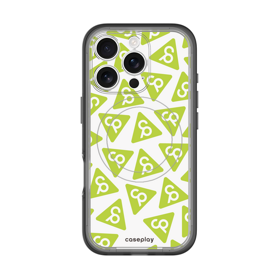 スリムプロテクションプレミアムケース with MagSafe［ オリジナル - CASEPLAYロゴマーク - グリーン ］