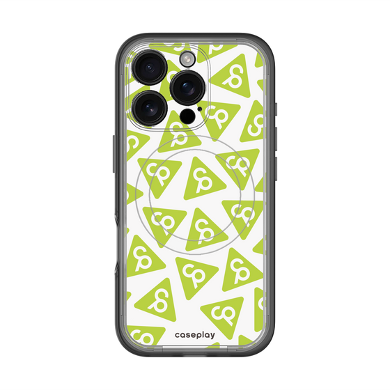 スリムプロテクションプレミアムケース with MagSafe［ オリジナル - CASEPLAYロゴマーク - グリーン ］