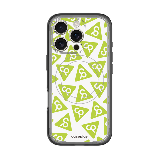スリムプロテクションプレミアムケース with MagSafe［ オリジナル - CASEPLAYロゴマーク - グリーン ］