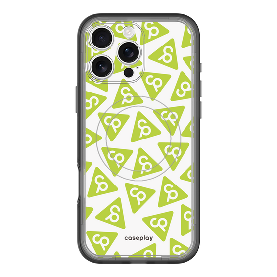 スリムプロテクションプレミアムケース with MagSafe［ オリジナル - CASEPLAYロゴマーク - グリーン ］
