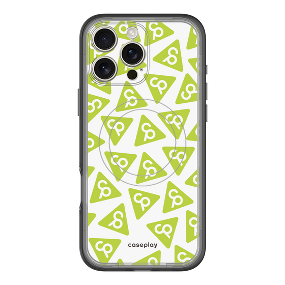 スリムプロテクションプレミアムケース with MagSafe［ オリジナル - CASEPLAYロゴマーク - グリーン ］