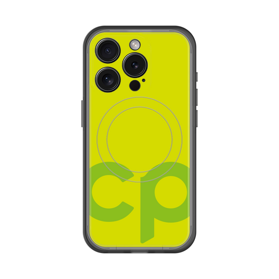 スリムプロテクションプレミアムケース with MagSafe［ オリジナル - CASEPLAYイニシャル - グリーン ］