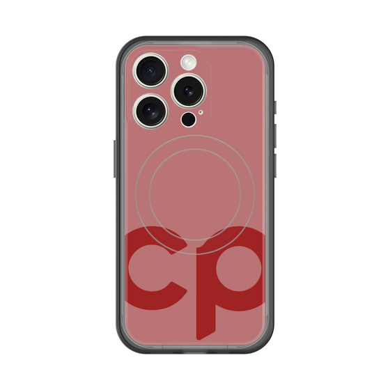 スリムプロテクションプレミアムケース with MagSafe［ オリジナル - CASEPLAYイニシャル - レッド ］