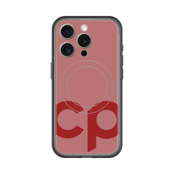 スリムプロテクションプレミアムケース with MagSafe［ オリジナル - CASEPLAYイニシャル - レッド ］
