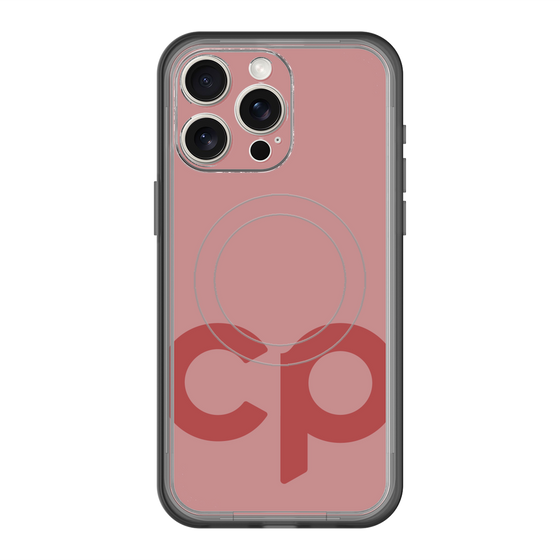 スリムプロテクションプレミアムケース with MagSafe［ オリジナル - CASEPLAYイニシャル - レッド ］