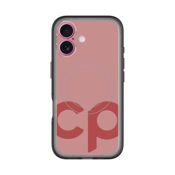 スリムプロテクションプレミアムケース with MagSafe［ オリジナル - CASEPLAYイニシャル - レッド ］