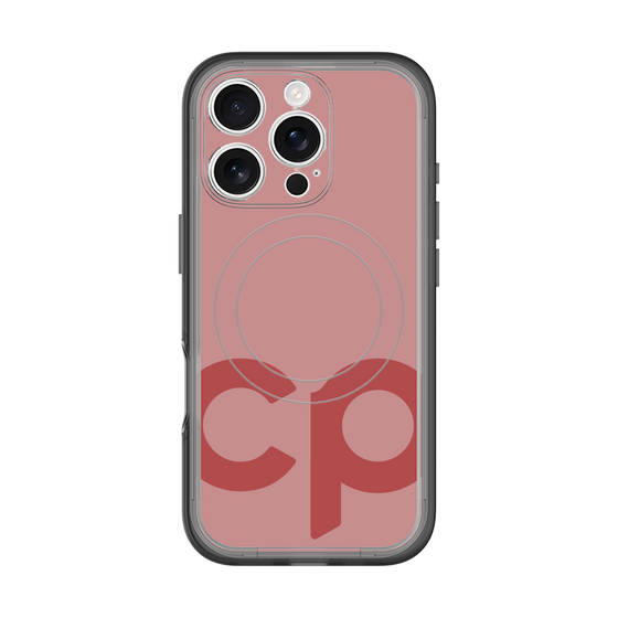 スリムプロテクションプレミアムケース with MagSafe［ オリジナル - CASEPLAYイニシャル - レッド ］