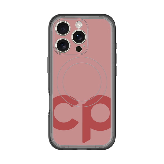 スリムプロテクションプレミアムケース with MagSafe［ オリジナル - CASEPLAYイニシャル - レッド ］