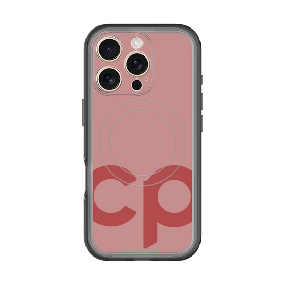 スリムプロテクションプレミアムケース with MagSafe［ オリジナル - CASEPLAYイニシャル - レッド ］