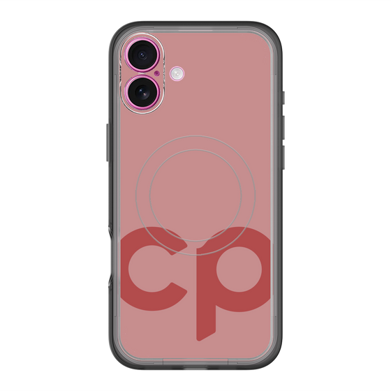 スリムプロテクションプレミアムケース with MagSafe［ オリジナル - CASEPLAYイニシャル - レッド ］