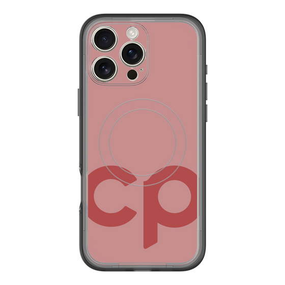 スリムプロテクションプレミアムケース with MagSafe［ オリジナル - CASEPLAYイニシャル - レッド ］