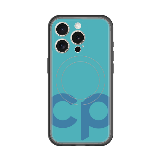 スリムプロテクションプレミアムケース with MagSafe［ オリジナル - CASEPLAYイニシャル - ライトブルー ］