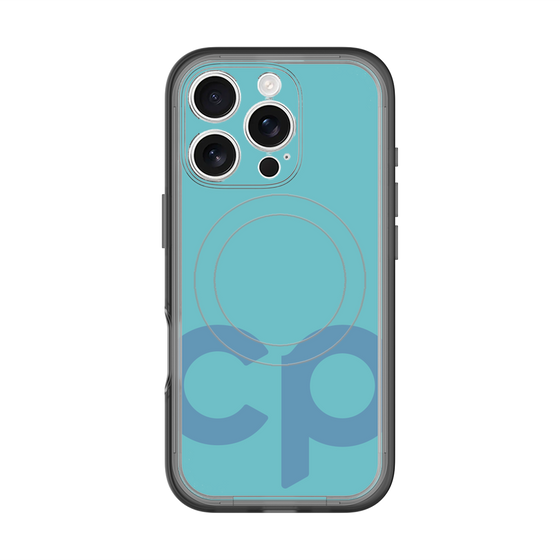 スリムプロテクションプレミアムケース with MagSafe［ オリジナル - CASEPLAYイニシャル - ライトブルー ］