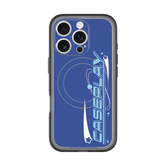 スリムプロテクションプレミアムケース with MagSafe［ オリジナル - Y2Kアレンジ - ブルー ］