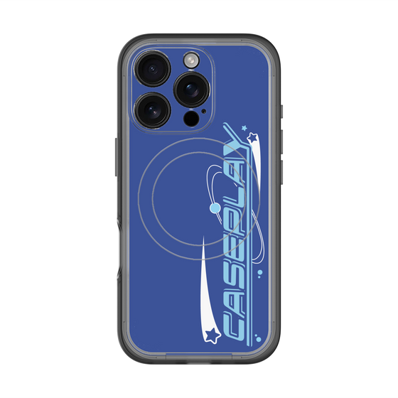 スリムプロテクションプレミアムケース with MagSafe［ オリジナル - Y2Kアレンジ - ブルー ］