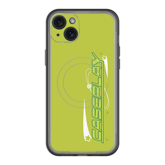 スリムプロテクションプレミアムケース with MagSafe［ オリジナル - Y2Kアレンジ - グリーン ］