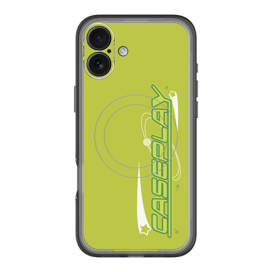 スリムプロテクションプレミアムケース with MagSafe［ オリジナル - Y2Kアレンジ - グリーン ］