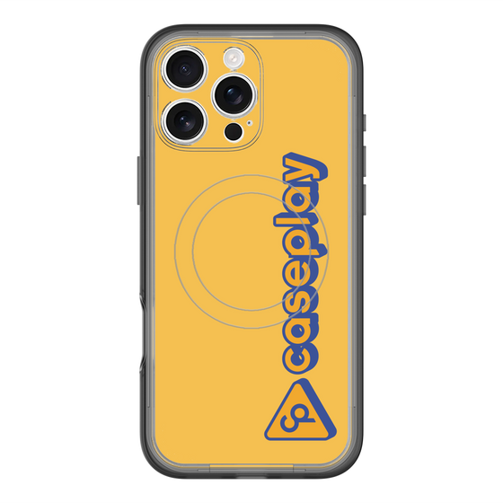 スリムプロテクションプレミアムケース with MagSafe［ オリジナル - CASEPLAYロゴタイプ - オレンジ ］