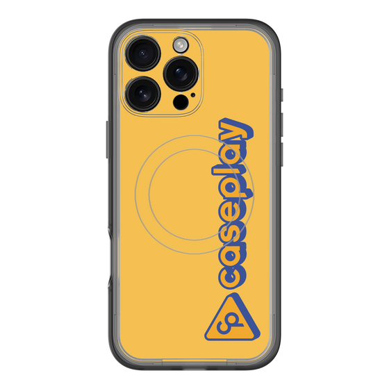 スリムプロテクションプレミアムケース with MagSafe［ オリジナル - CASEPLAYロゴタイプ - オレンジ ］
