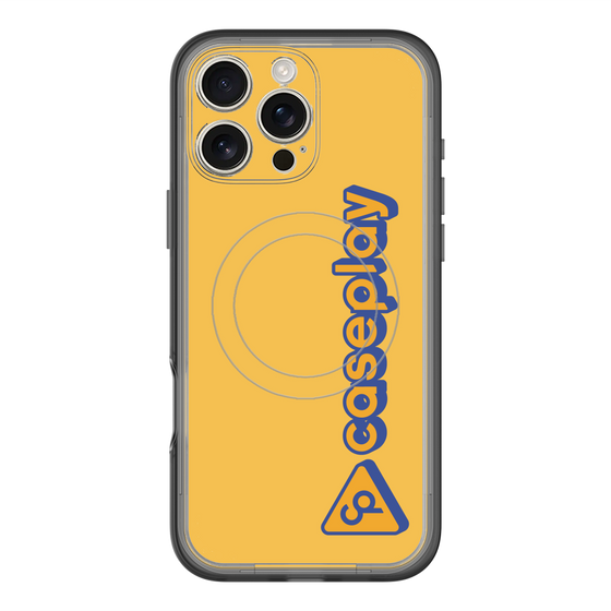 スリムプロテクションプレミアムケース with MagSafe［ オリジナル - CASEPLAYロゴタイプ - オレンジ ］