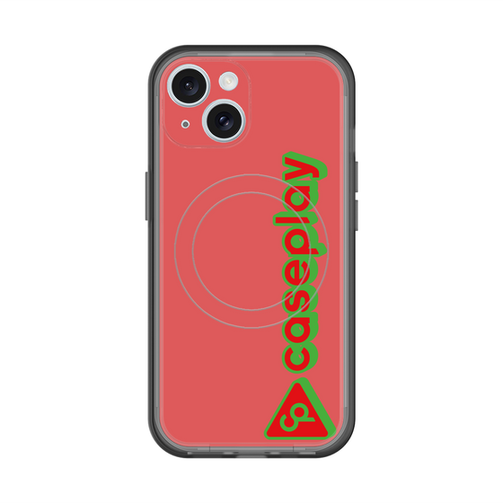 スリムプロテクションプレミアムケース with MagSafe［ オリジナル - CASEPLAYロゴタイプ - レッド ］