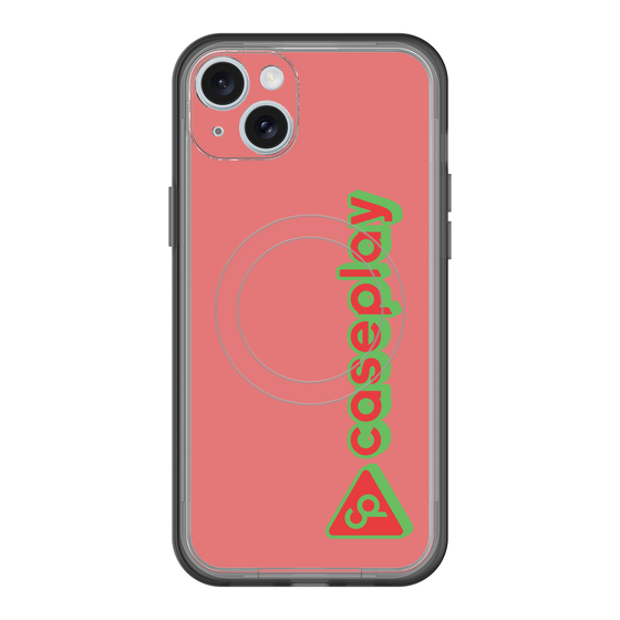 スリムプロテクションプレミアムケース with MagSafe［ オリジナル - CASEPLAYロゴタイプ - レッド ］
