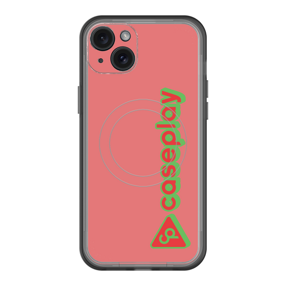 スリムプロテクションプレミアムケース with MagSafe［ オリジナル - CASEPLAYロゴタイプ - レッド ］