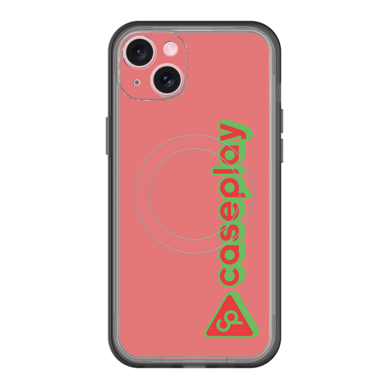 スリムプロテクションプレミアムケース with MagSafe［ オリジナル - CASEPLAYロゴタイプ - レッド ］