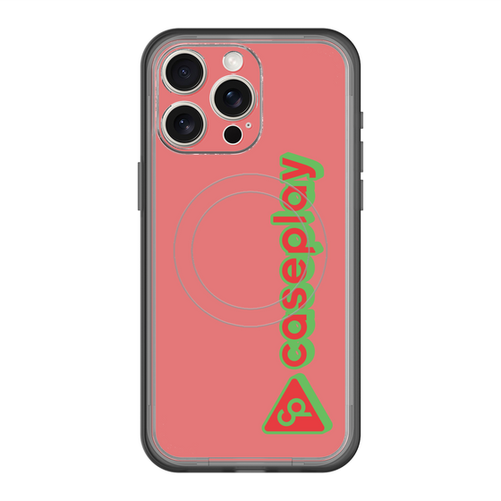 スリムプロテクションプレミアムケース with MagSafe［ オリジナル - CASEPLAYロゴタイプ - レッド ］