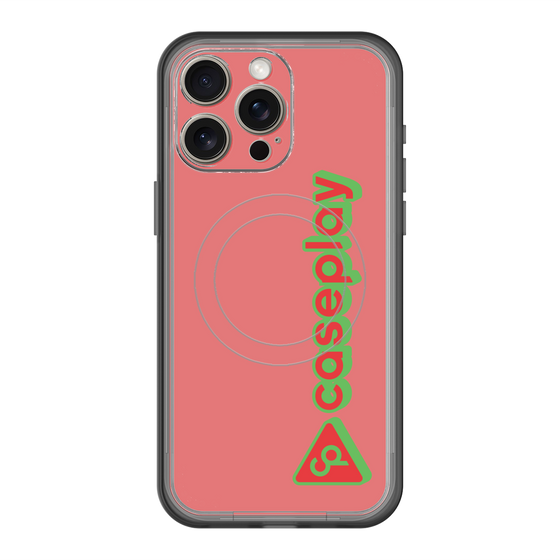 スリムプロテクションプレミアムケース with MagSafe［ オリジナル - CASEPLAYロゴタイプ - レッド ］