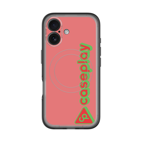 スリムプロテクションプレミアムケース with MagSafe［ オリジナル - CASEPLAYロゴタイプ - レッド ］